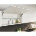 Single Door Flap Fitting Complete Set Free Space 1.11 90° or 107° opening angle Model F white