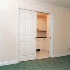 Complete Set for 1 Door for Sliding Interior Pocket Doors Pocket Hideaway Top hung system Max. door width 760 mm
