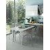 Pull-out table and folding fitting with folding table leg PARTY for standard cabinet width 1200 mm