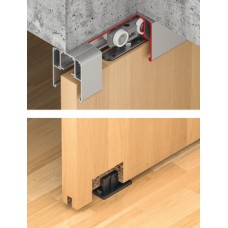 Fitting Set for 1 Door for Sliding Interior Doors Slido D-Line11 120-O Top hung system With soft and self closing mechanism on both sides