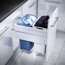 Laundry-Carrier Hailo Built-in depth 528 mm For cabinet width 500 mm 2 x 33 litres