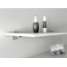 Shelf Support Wall Fixing for Glass and Wooden Shelves Kaiman Special fixing method for fine adjustment of bracket height to ensure shelves are level Aluminium
