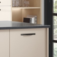Acrylic Slab Drawer Front Ultragloss Stone Grey Aspekt Hampstead Top drawer 140 x 396 mm