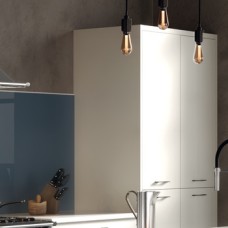 End Panel Matt Dove Grey Aspekt Skye / Stirling / York Base end panel 900 x 650 mm