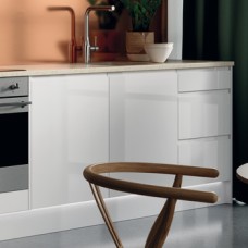 J-Pull Door Gloss Ice White Aspekt Stirling Larder 1245 x 296 mm