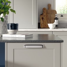 Shaker Drawer Front Matt Dove Grey Aspekt York Top drawer 140 x 596 mm