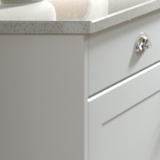 End Panel Matt Ice White Aspekt York Base end panel 900 x 650 mm