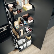 please look Centre mounting height adjustable For cabinet width 500 mm basket width 400 mm installed height 1700-1950 mm 5 baskets included