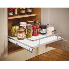 Pull Out Basket Set Full Extension For cabinet width 400 mm basket width 364 mm chrome/white