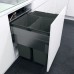 Pull Out Waste Bin 600 mm Vauth-Sagel VS ENVI Space XX Pro S / Pro With synchronised over extension runners For cabinet width 600 mm depth 515 mm 2x 35 + 1x 21 litres - lava grey