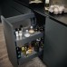 Storage Basket Set for Cabinet Width 300 mm Vauth-Sagel VS SUB Side Basket width 220 mm height 80 mm planero lava grey
