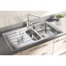 Sink 1.5 Bowl and Drainer Rangemaster Oakland OL9852 Stainless steel sink top mount Drainer on left