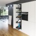 please look Centre mounting height adjustable For cabinet width 300 mm basket width 230 mm installed height 1700-1950 mm 5 baskets included