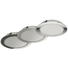 LED Downlight 12 V Rated IP20 Ø 65 mm Loox5 LED 2047 Polished chrome plated cool white 4000 K