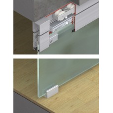 Fitting Set for Sliding Glass Interior Doors Hawa-Junior 80/GL Top hung system For 1 door