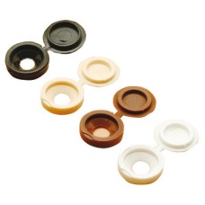 Cover Cap Plastic for Screws Hinged Brown Ø 14 mm