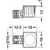Shelf Connector Turn Faster K.D. For installation of shelves without tools Nickel plated