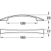 Bow Handle Zinc Alloy Fixing Centres 128 mm Octavia Lightweight Polished chrome