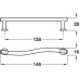 Pull Handle Zinc Alloy Fixing Centres 128 mm Kyle Matt nickel