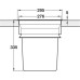 Worktop Waste Bin for Mounting in Ø 276 mm Hole 1x 13 Litre Bin Black plastic