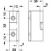Angled Component Black Makrolon AD 30 Keku For screw fixing to substructures Mounting with hospa screws