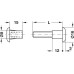 Connecting Screw 2-Piece with Sleeve M6 Thread For Ø 8 mm hole For wood thickness 15-18 mm length 30-39 mm white