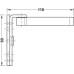 Concealed Mortice Hinge Set for Flush Doors CIR Unhanded for left or right hand use Galvanized finish