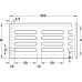 Ventilation Grille 550 x 80 mm Laminated Wood Oak finish