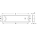 Ventilation Grille Plastic with Fixing Clips and with Louvres Over 200 cm² ventilation area Brown finish length 400 mm