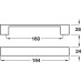 D Pull Handle Zinc Alloy Fixing Centres 160-192 mm Deel Polished chrome fixing centres 160 mm