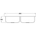 Sink Double Bowl Smeg Alba UM4545 Stainless steel sink under mount