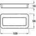 Inset Handle Zinc Alloy Length 109 mm Height 56 mm Vienne Matt chrome