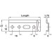Cabinet Hanger Wall Rail Galvanized Steel For screw fixing for cabinet hanger Length 2032 mm