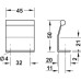 Pull Handle Zinc Alloy Fixing Centres 32 mm Maddox Matt chrome finish