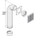 Ducting Set Length 1000 mm System 5 brown