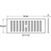 Ventilation Grille Hit and Miss Type Width and height 289 x 269 mm aperture size 229 x 229 mm free air space 6350 mm2