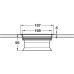Worktop Waste Bin for Mounting in Ø 168 mm Hole Small Bin Bag Holder White plastic