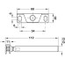 Concealed Shelf Support for Installation into Woodwork or Masonry Walls For concealed mounting of shelves With screw mounting plate for min. shelf thickness: 24 mm galvanized