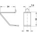 Shelf Support Aluminium Load bearing capacity 10 kg per piece Silver coloured anodized