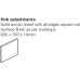 Splashback Solid Surface Lava Maia® 900 x 760(H) x 10 mm. Hob splashback