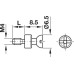 Connecting Bolt with M4 Thread for Ø 5 mm Holes Rafix Galvanized