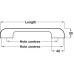 D Pull Handle Zinc Alloy Length 200-330 mm Bronte Hole centres 160/192 mm