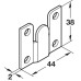 Flush Mount Fitting Steel for Cabinet Hangers Plate thickness 2.0 mm