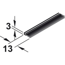 Brush Seal for Sliding Glass Interior Doors Slido Classic Top hung system Length 3000 mm