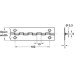 Continuous Hinge 1834 mm Length Grade 304 Stainless Steel Light duty Open width 38 mm