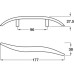 Bar Handle Zinc Alloy Length 177 mm Fixing Centres 96 mm Silas Matt nickel
