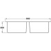 Sink Double Bowl Smeg Mira VSTR3434-2 Stainless steel sink under mount