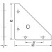 Bracket Corner Brace Galvanized