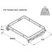 Pull Out Basket Set Full Extension For cabinet width 400 mm basket width 364 mm chrome/white