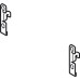 Front Fixing Set for 186 and 250 mm High Drawer Nova Pro Scala To connect drawer side to drawer front Zinc plated